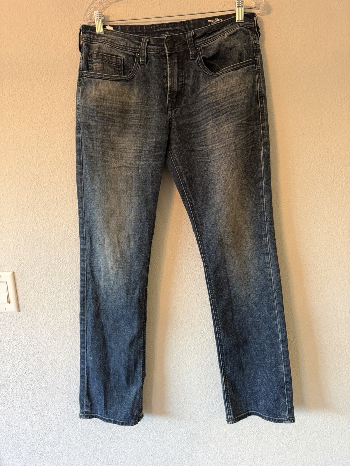 Buffalo David Bitton Six-X Slim Straight Stretch Jeans Waist 30 Length 32