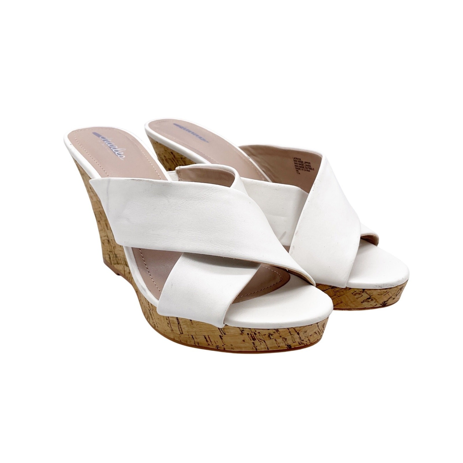 Charles By Charles David Women’s Latrice Wedge Sandals White Size 11 M