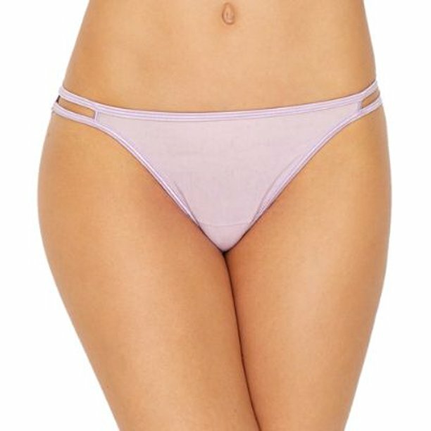 4 pairs VANITY FAIR String Bikini ILLUMINATION 18108 Panty Solid Colors 6 / M
