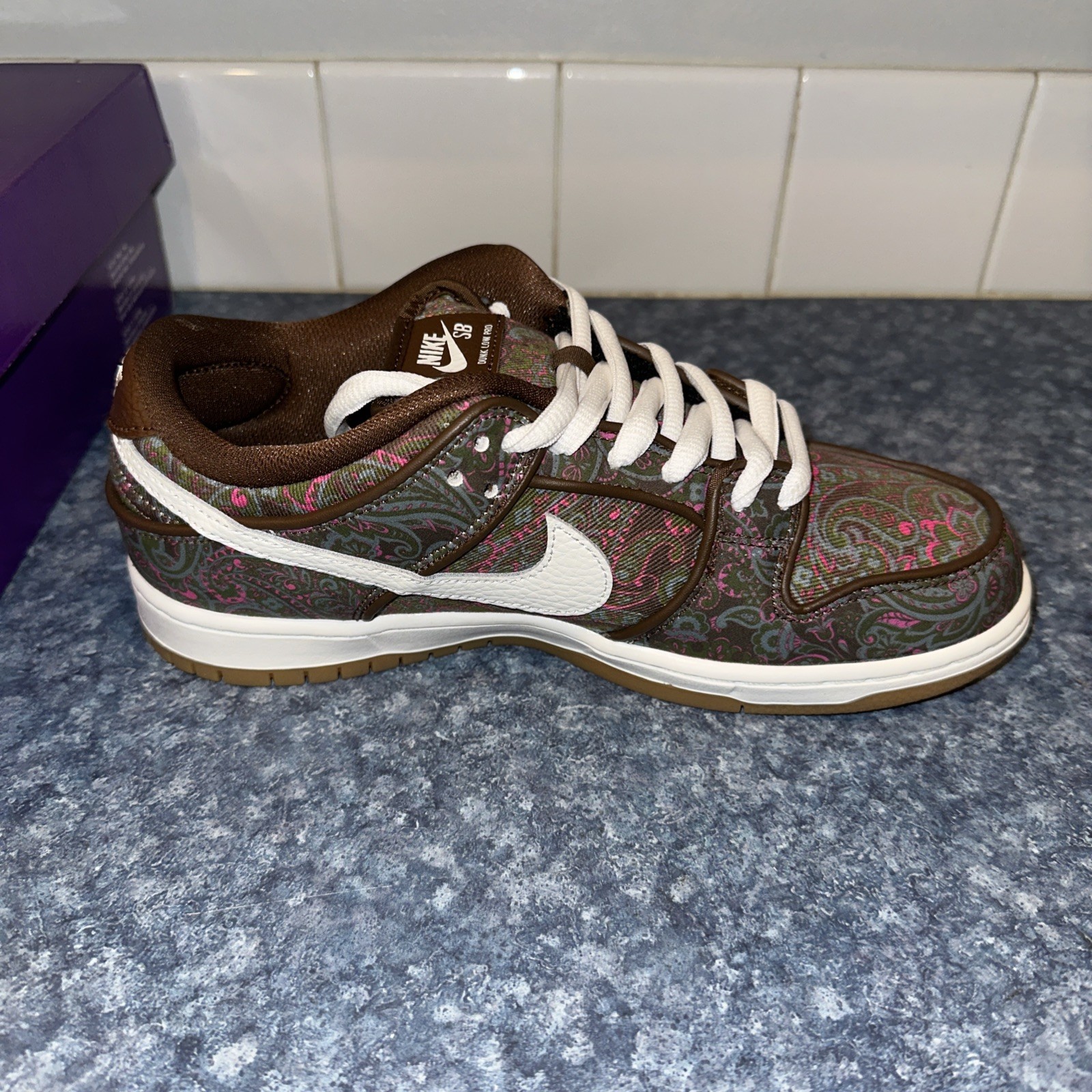 Size 8 – Nike SB Dunk Low Pro Paisley Brown