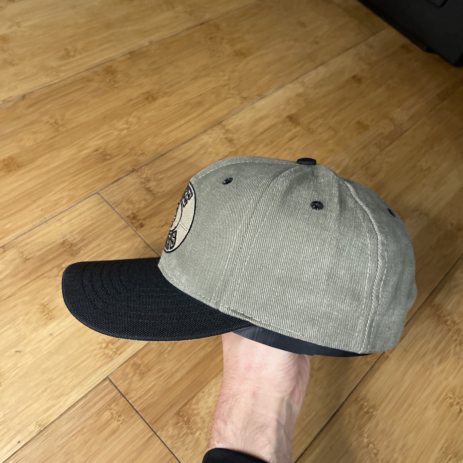 NICE VTG Slazenger USA Mike Ditka’s Chicago Gray Black Structured Strapback Hat