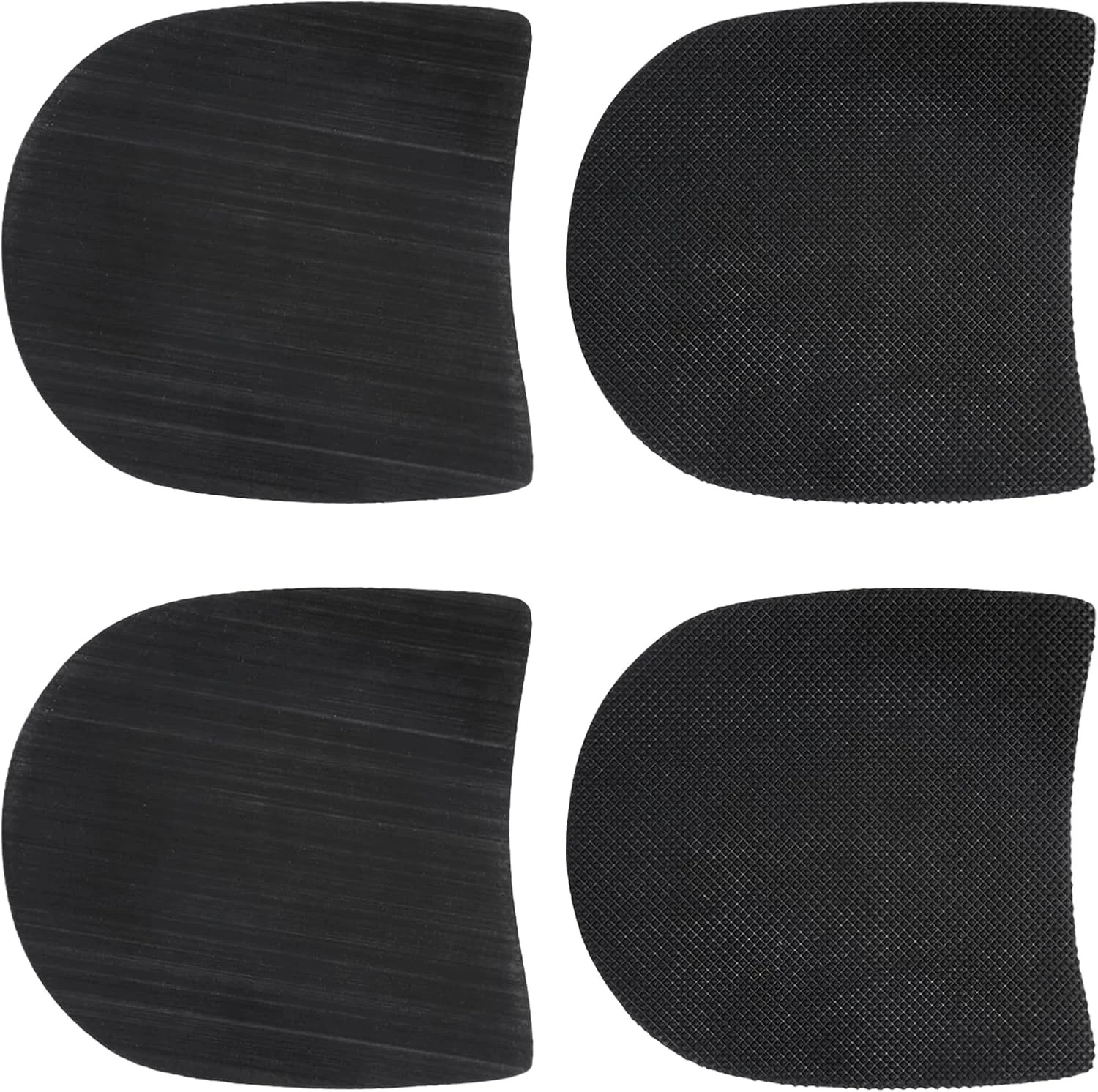 4 Pcs Boot Heel Caps, Black Shoe Repair Rubber Heels Protectors for Boots & Shoe