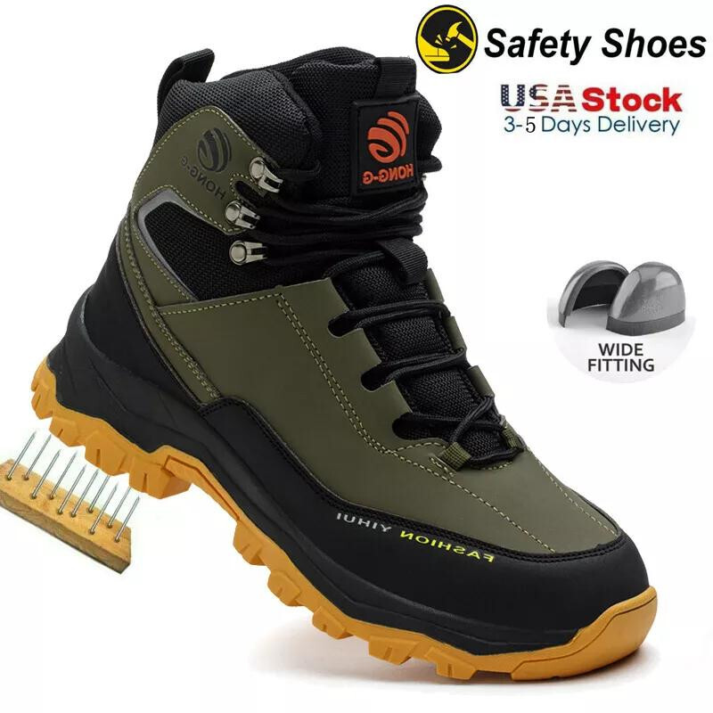 Waterproof Work Boots Mens Safety Shoes Steel Toe Botas De Trabajo Para Hombre