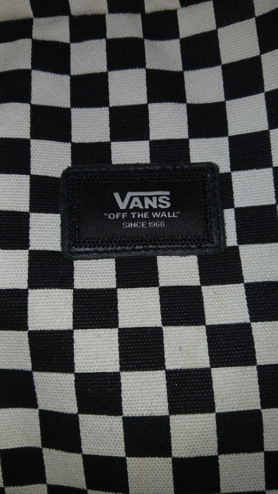 Authentic VANS Backpack Black White Checkered