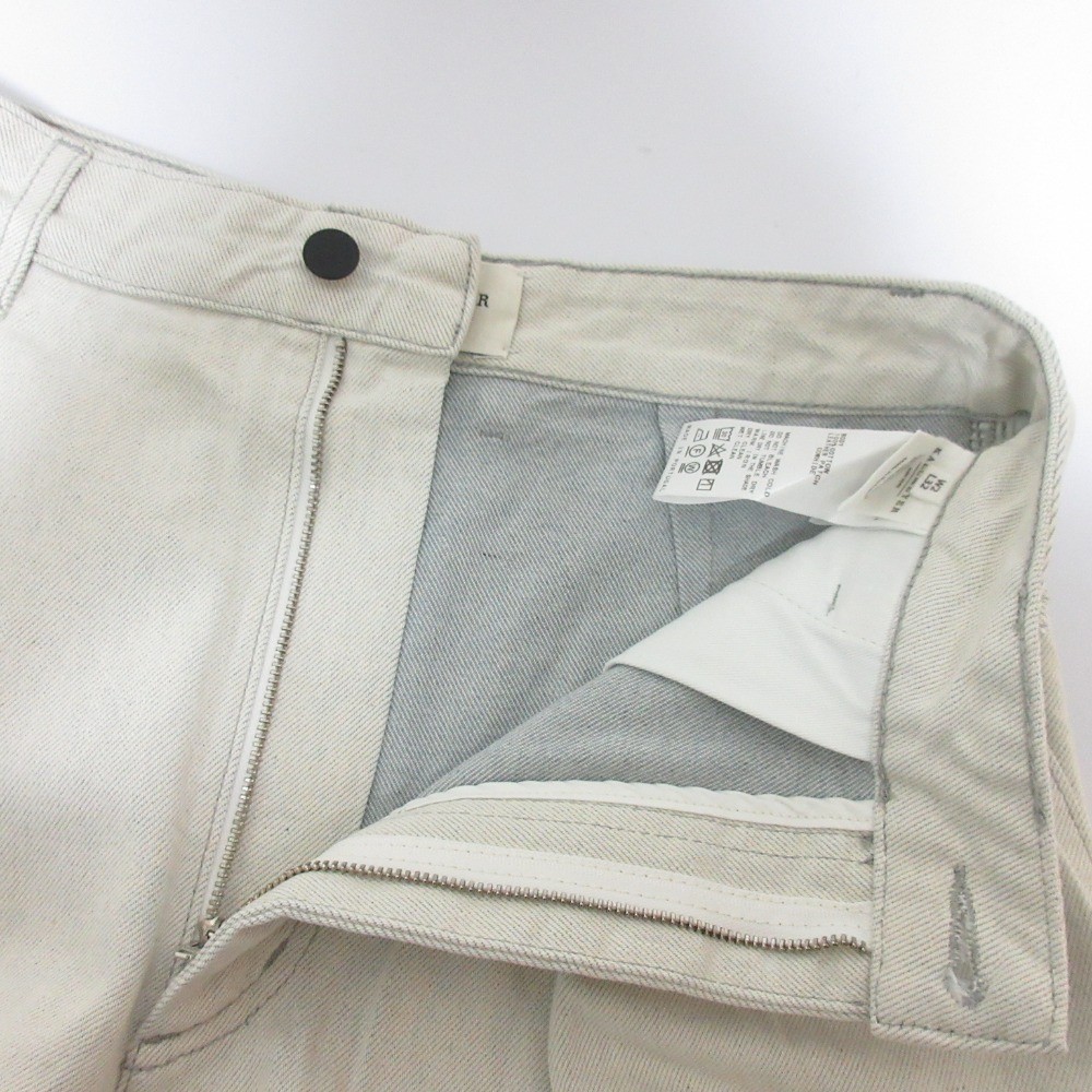 24SS KALLMEYER Deep Pocket Wide Denim Pants 24030923000110 W2 White Women USED