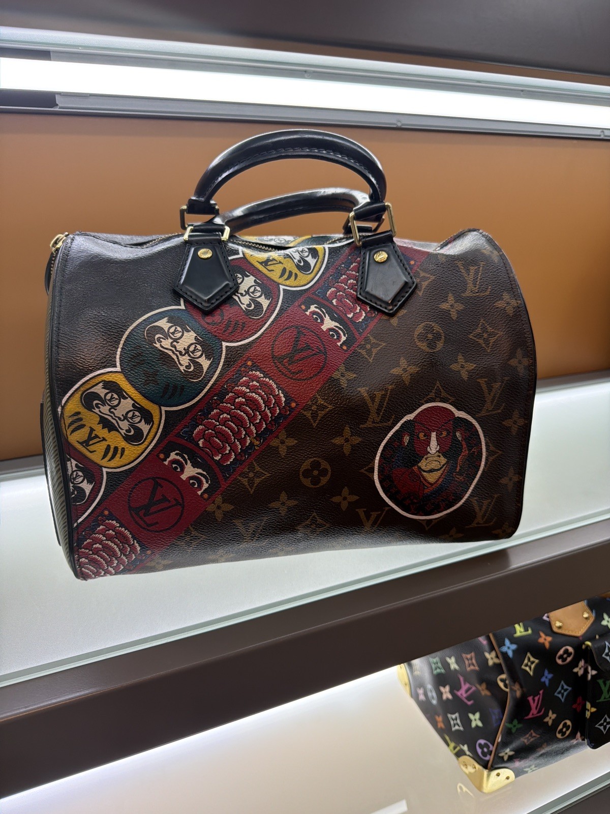 Louis Vuitton Speedy 30 Handbag in Monogram Kabuki Limited Edition FREE SHIP