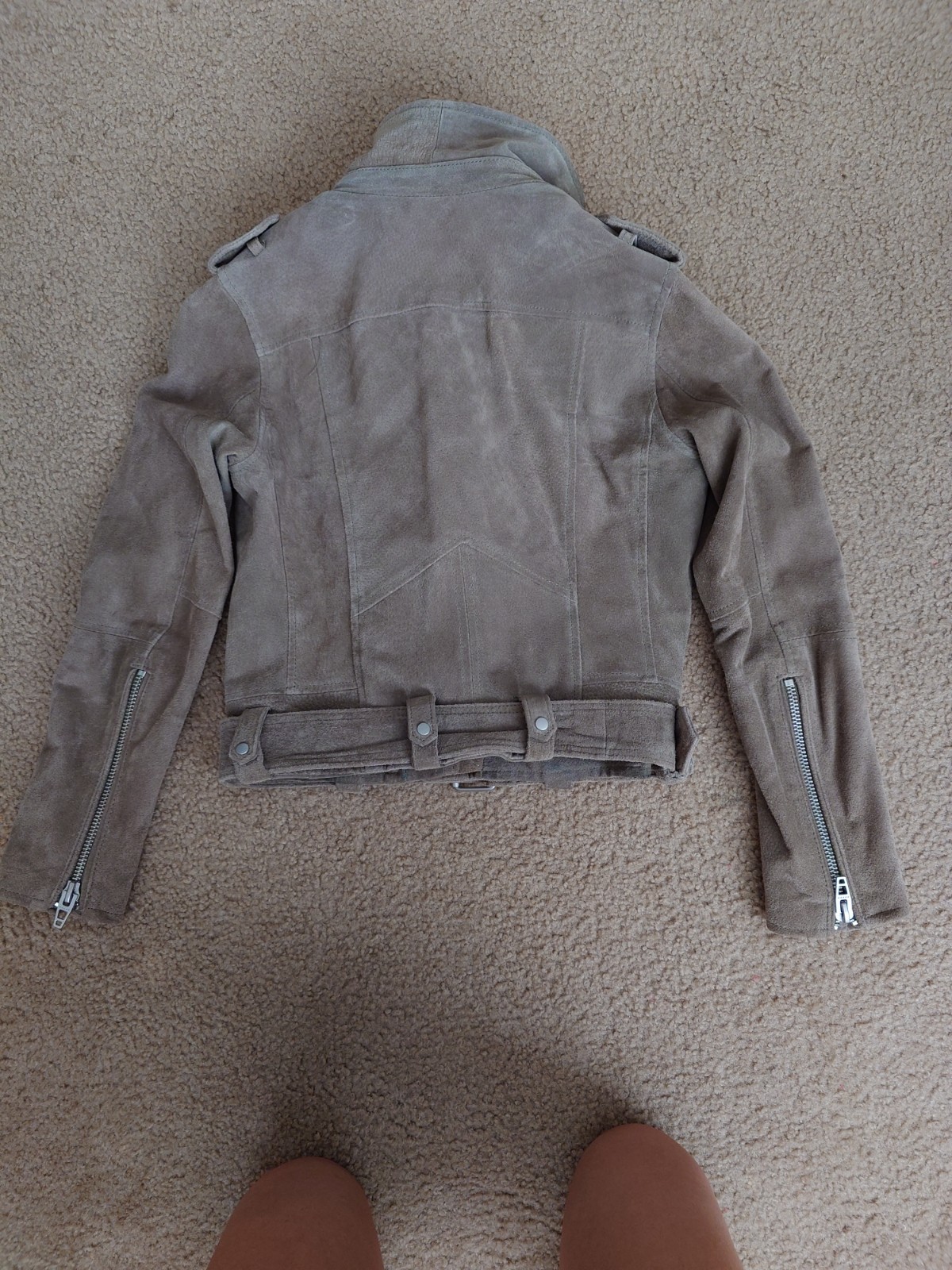 Blank Nyc Womens Green long Sleeve Full-Zip Motorcycle Jacket Size Small