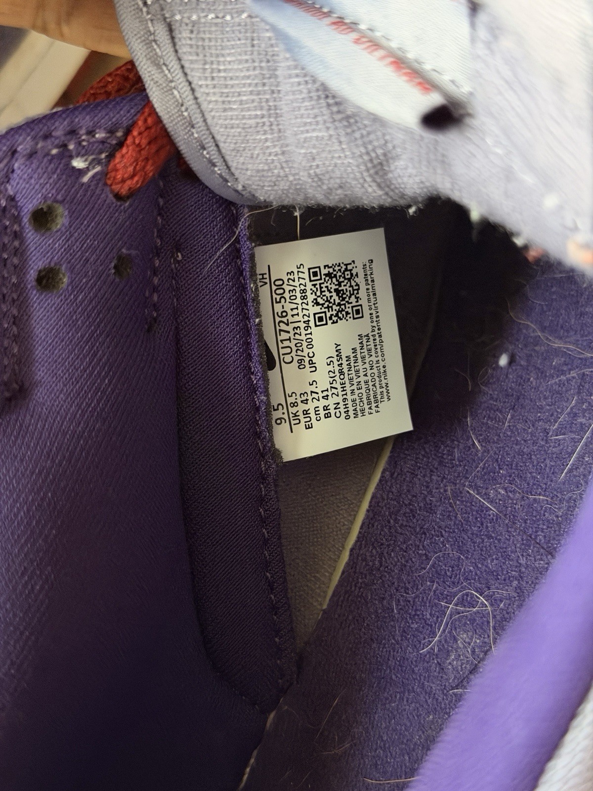 Nike Dunk Low Retro Vol. 1 SP ‘Plum’ 2024 – Men’s Size 9.5
