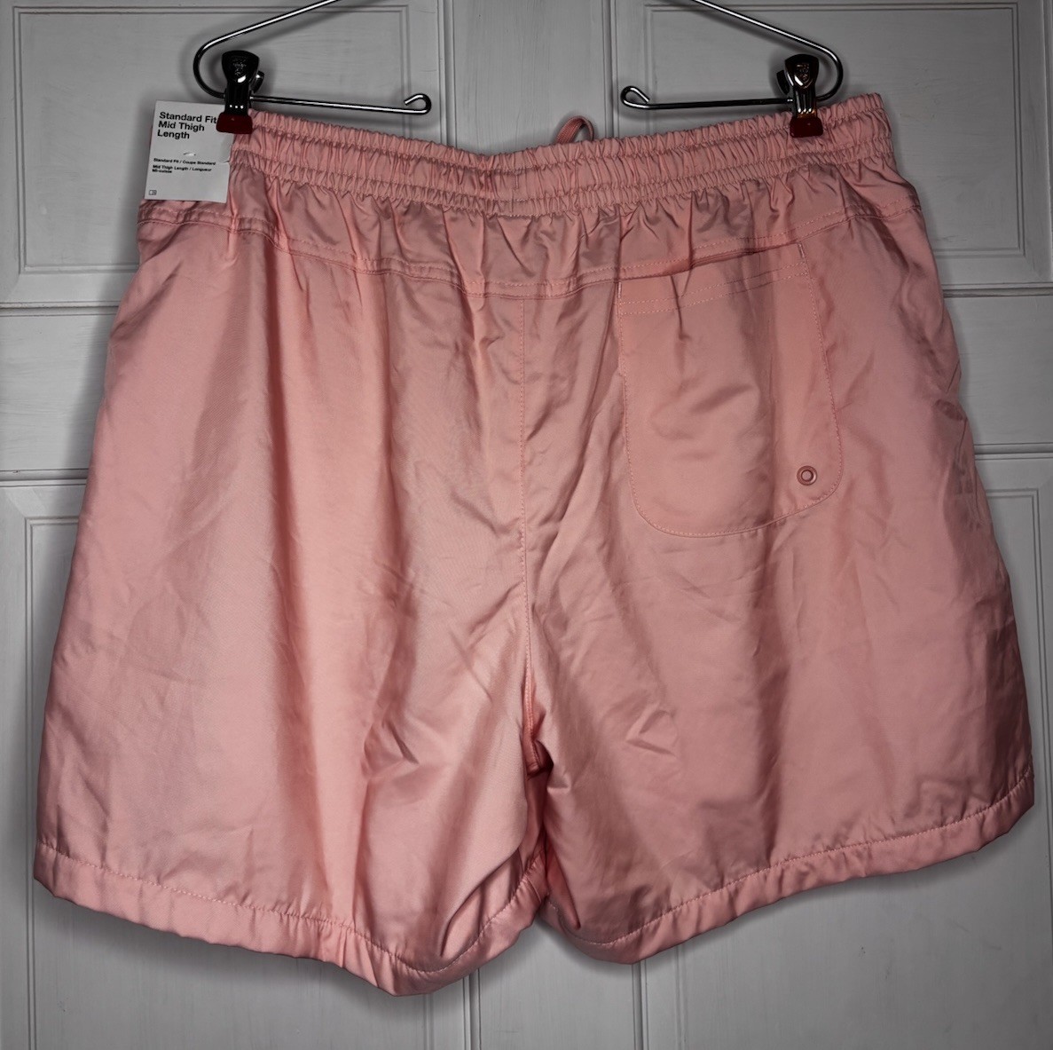 NIKE Mens Standard Fit Mid Thigh Length Peach Size X-Large New With Tags
