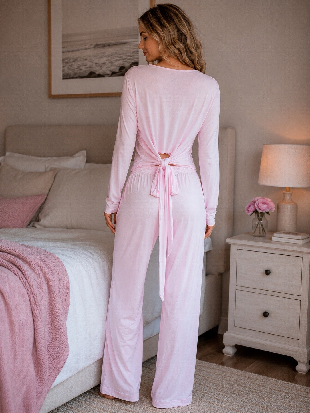 Faceplant Dreams Bamboo Pajama M Lounge Set Pink Medium NWT Sleepwear Soft Comfy
