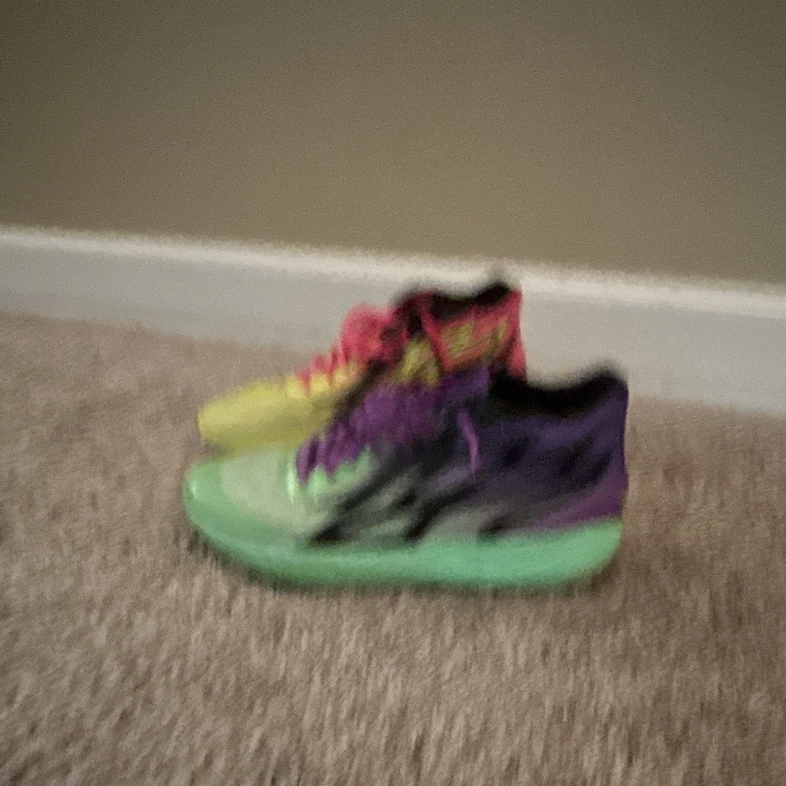 PUMA LaMelo Ball MB.01 Men’s Mid Top Lace-Up Multicolor Athletic Sneakers