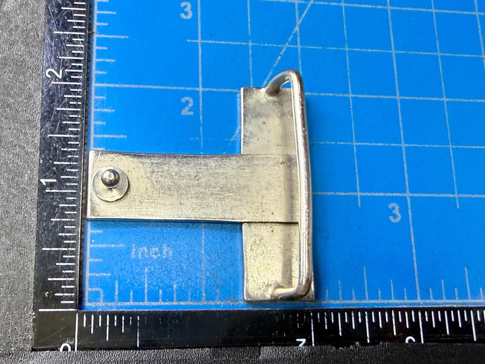 Cross Bar Metal Letter T Shaped Figural Cutout Unique Gold Color Belt Buckle