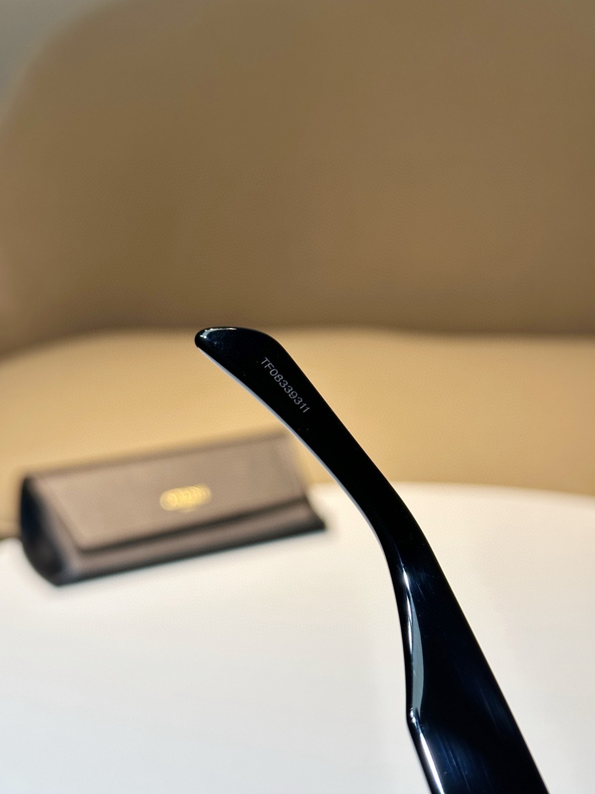 CELINE Paris Triomphe Oval Sunglasses Black Frame Black Logo Luxury
