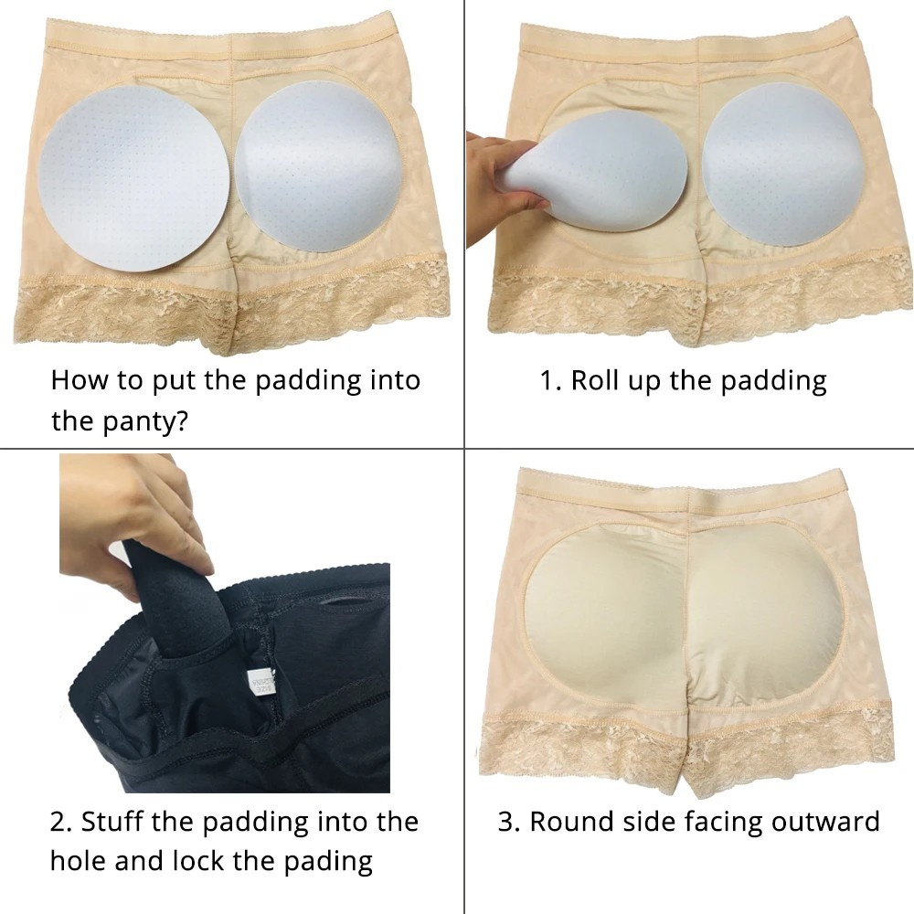 Fajas Colombianas Shaper Padded Shorts Levanta Cola Butt Lifter Push Up Panties