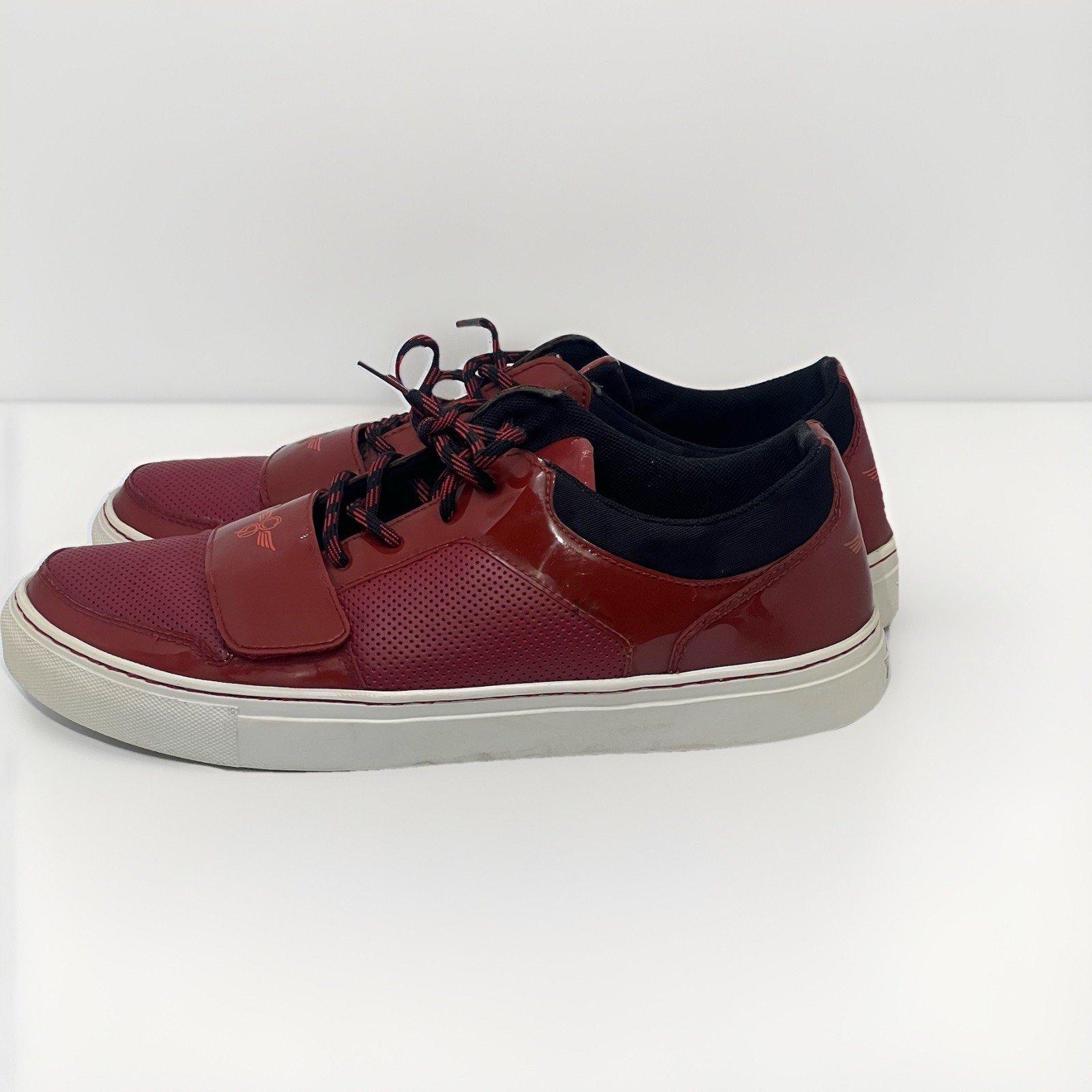 Creative Recreation Shoes Cesario Lo Patent Red/White Sneaker Size 10