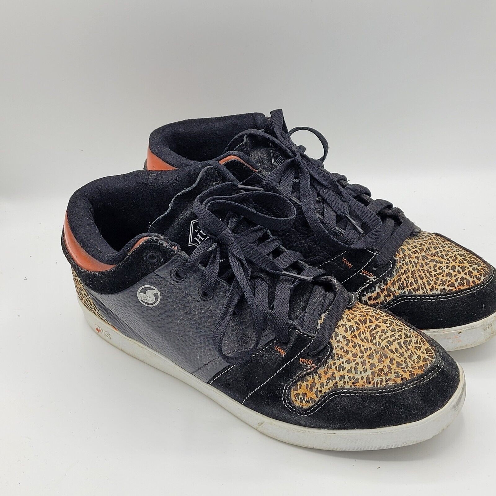 DVS HUF 5 Mid O.I. “Original Intent” Skate sneakers men’s Size 12 orange black