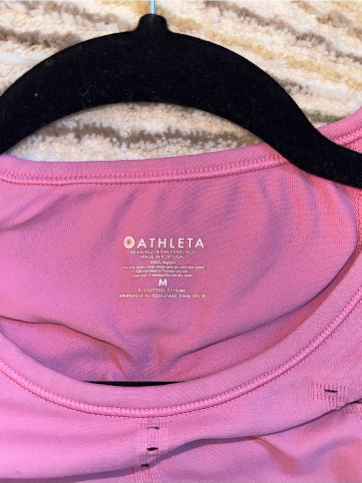 Athleta Foothill Tank Top Pink Workout Tank Activewear Yoga Gym Fitness Lounge