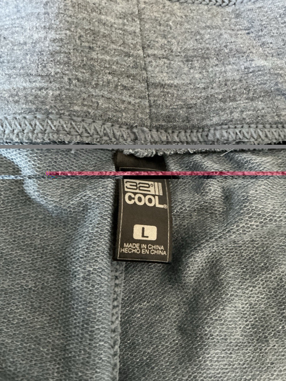 32 Degree Cool Gray Capris. Large 12-14. Excellent Condition
