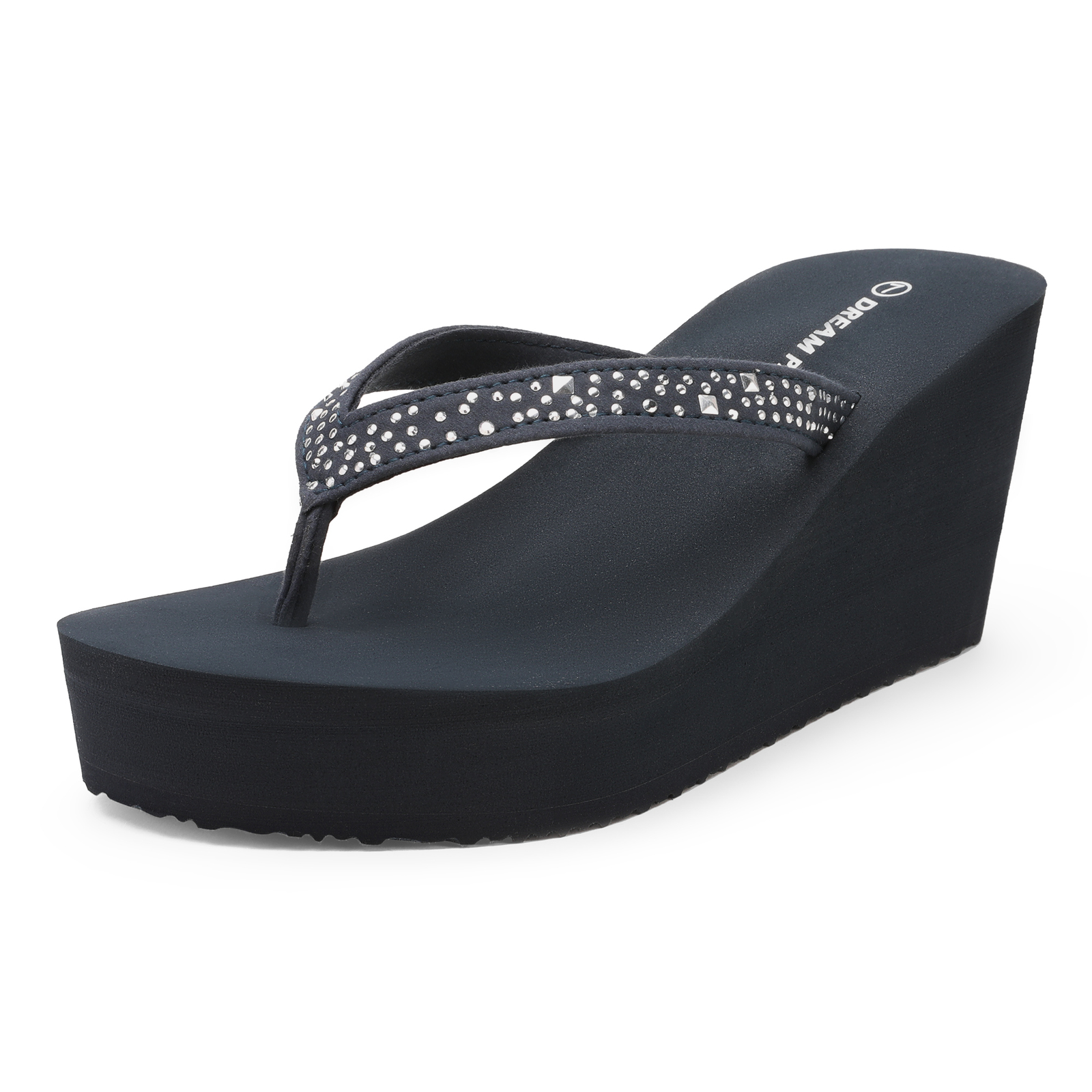 Women High Wedge Heel Platform Flip Flops Open Toe Thong Outdoor Beach Sandals