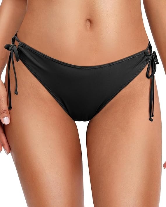 Zmart String Tie Side Bikini Bottom Swimsuit SZ XS Low Waist Rise Bathing Suit