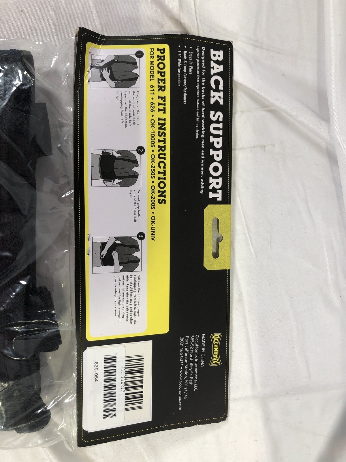 Occunomix Back Support L 38-47″ 1.5″ Suspenders