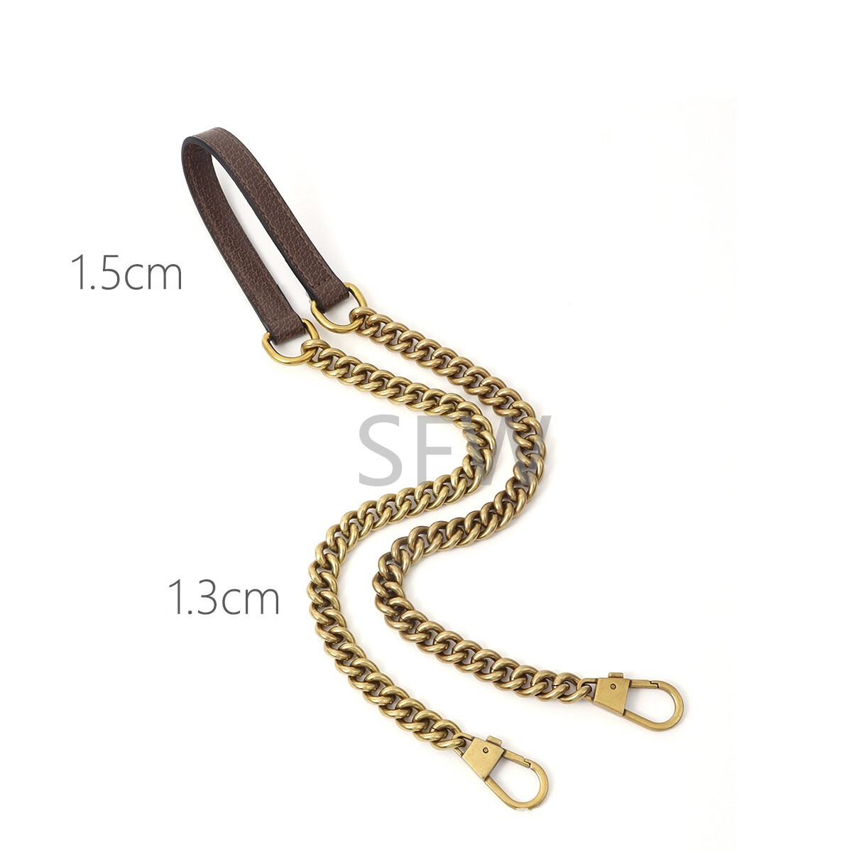 60-120cm Leather + Metal Replacement Crossbody Shoulder Strap For Gucci Ophidi