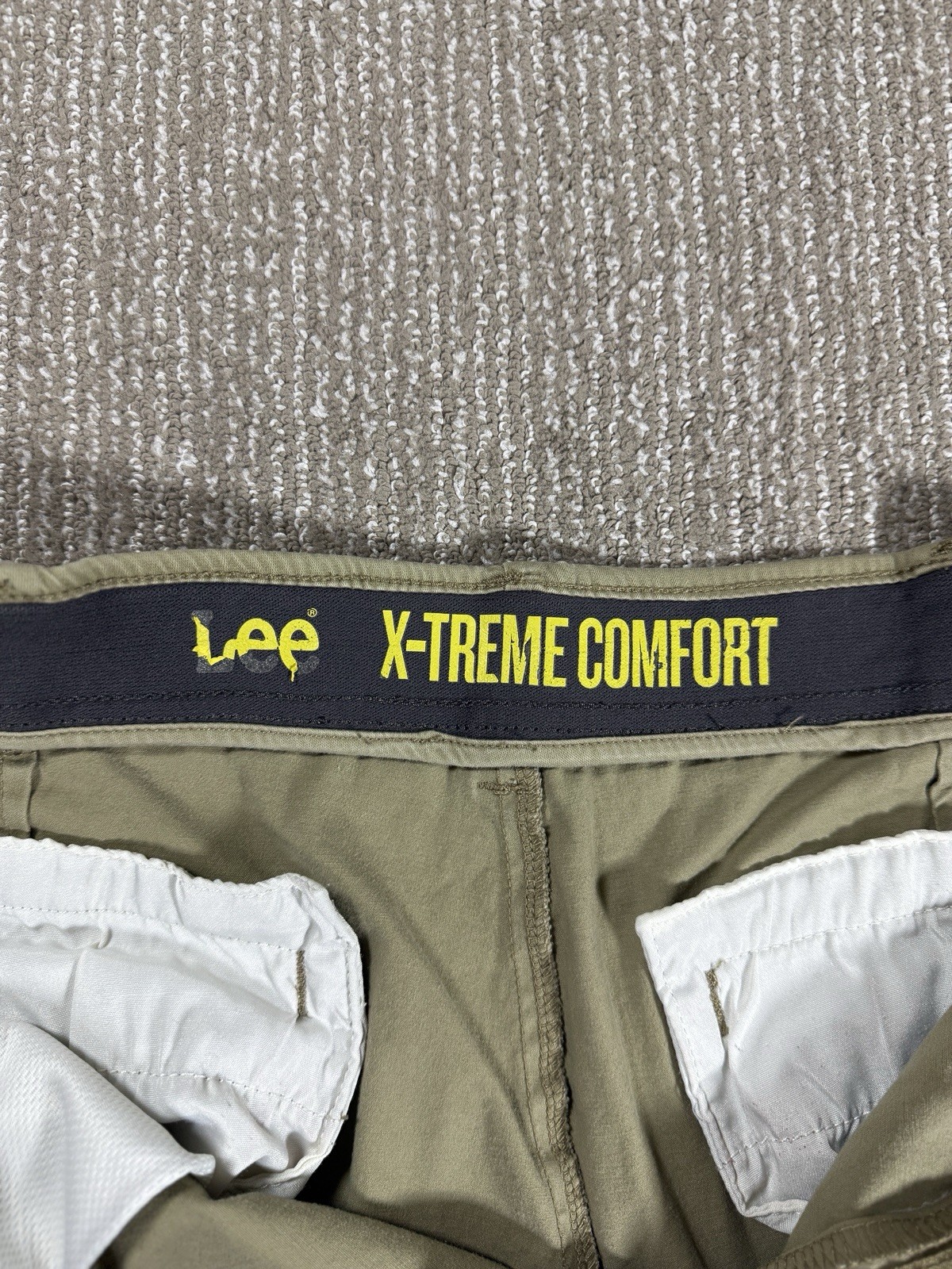 Lee Extreme Comfort Straight Fit Pant 40×30 Khaki Performance Gorp Campcore