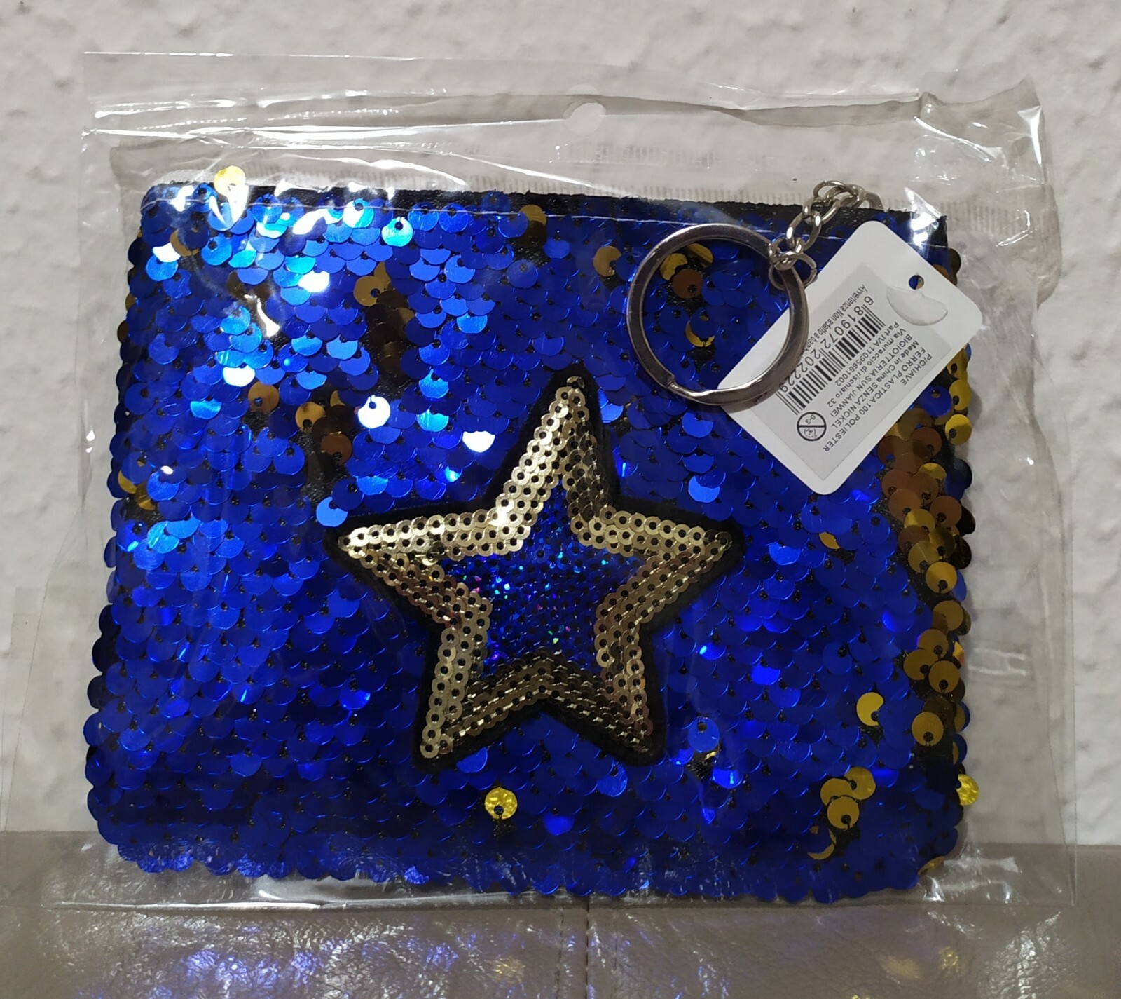 ⭐️⭐️Keychain Clutch Star Coin Holder Spin Items Shine China new⭐️⭐️