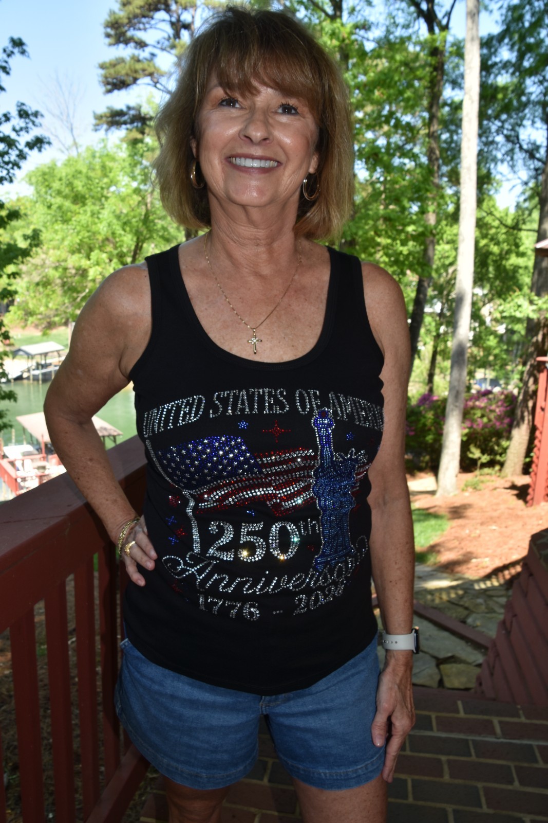 America’s 250th Birthday rhinestone shirt or tank XS S M L XL XXL 1X 2X 3X 4X 5X