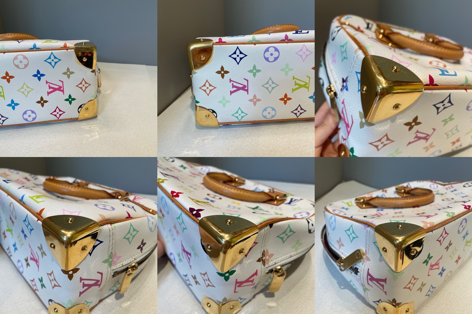 Louis Vuitton Murakami White Multicolor Monogram Handbag