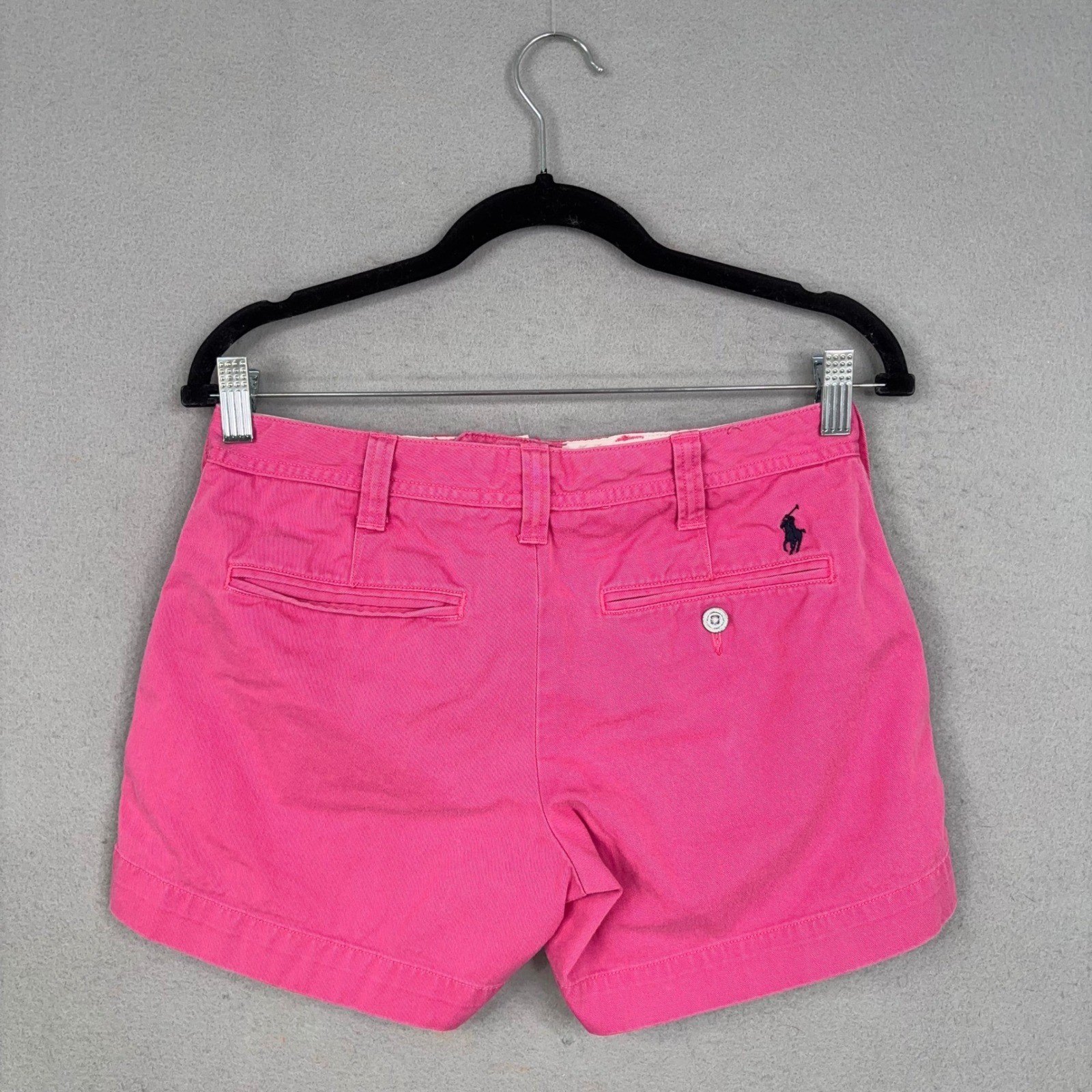 Polo Ralph Lauren Shorts Womens 2 Pink Chino Classic Preppy Summer Coastal