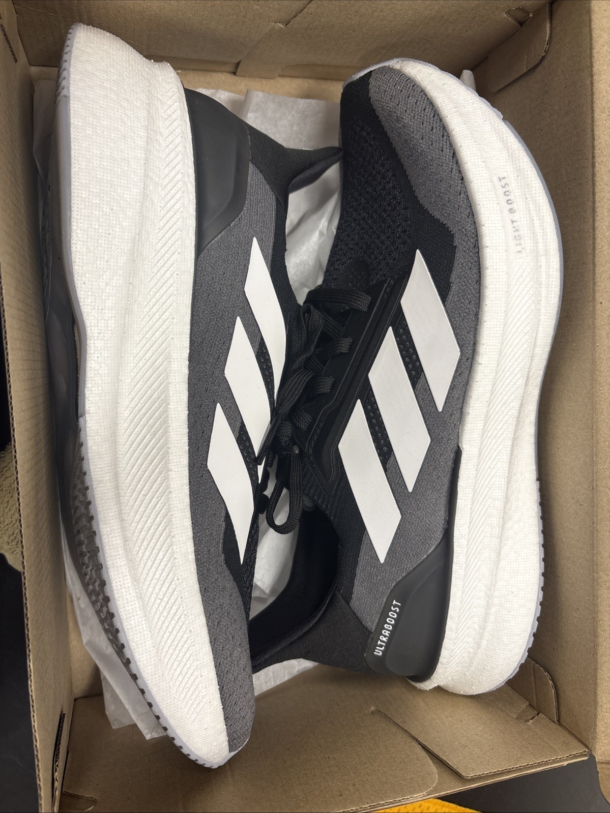 Adidas White Black And Grey Ultraboost 5x Mens Size 9.5