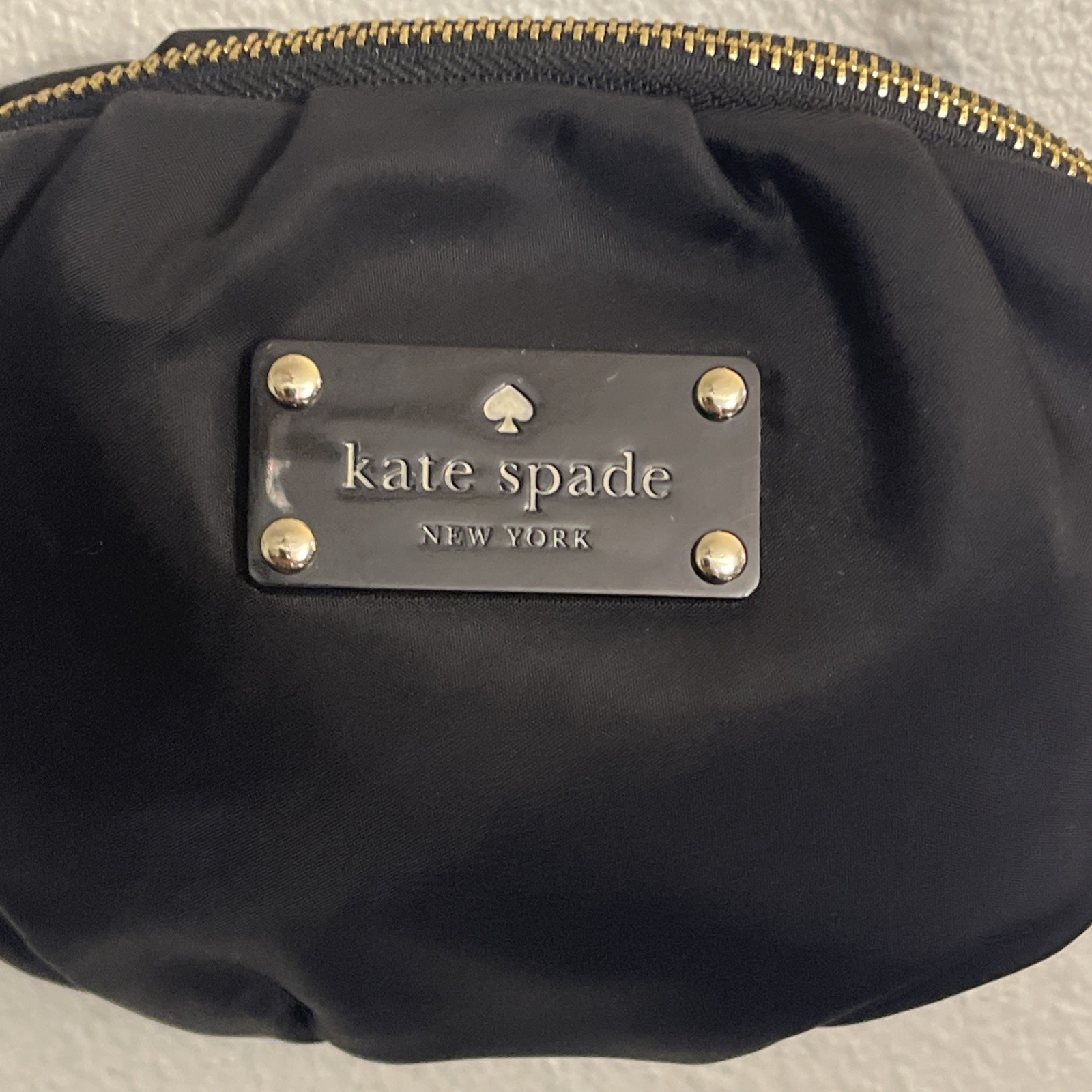 Kate Spade Greta Black Nylon Crossbody Chain Strap Purse Bag