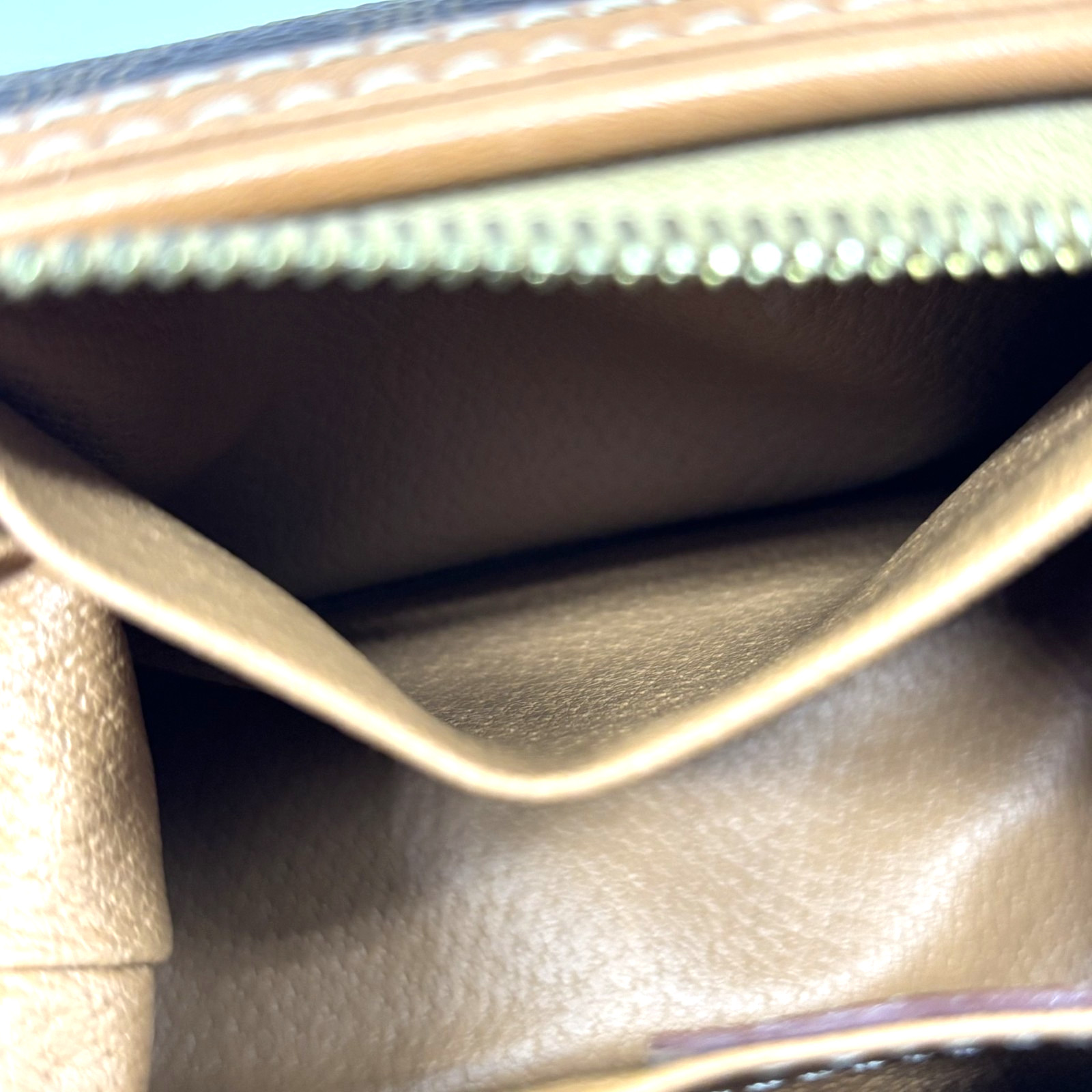CELINE Macadam Cosmetic pouch leather PVC