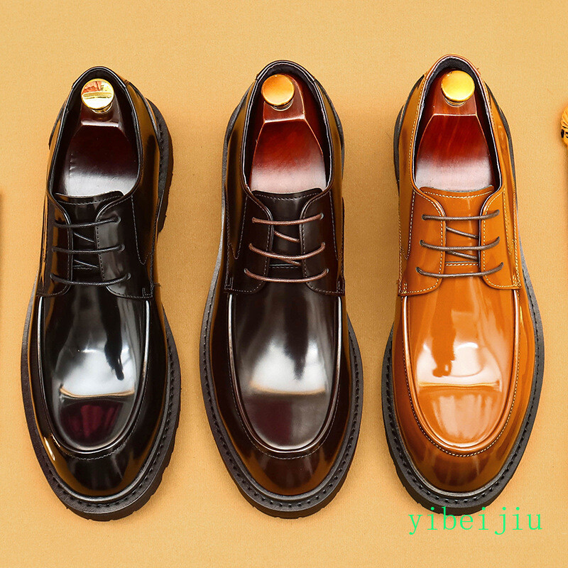Men’s Business 100% Real Genuine Leather Dress Evening Business Shoes Handmade