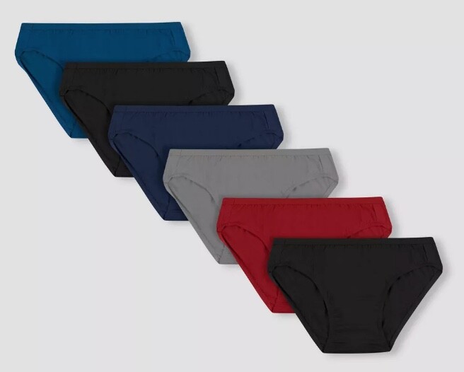 Freshen up the drawer with Hanes Men’s Tagless Comfort Flex Dyed Bikini 3 or 6