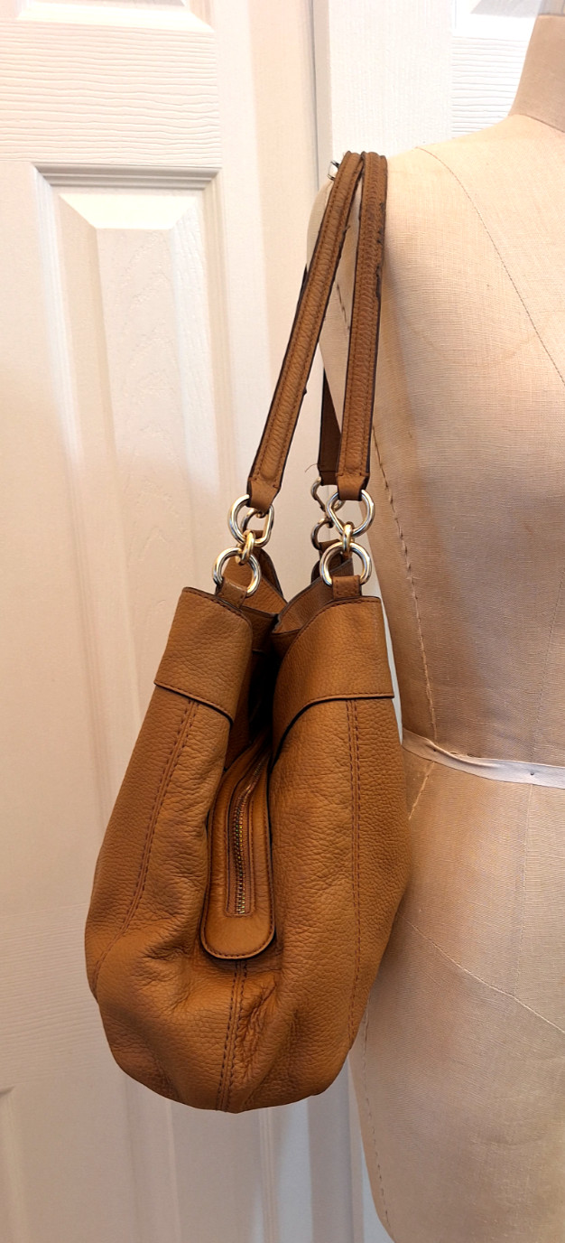 Coach F28997 British Tan Lexy Triple Compartment Shoulder Bag