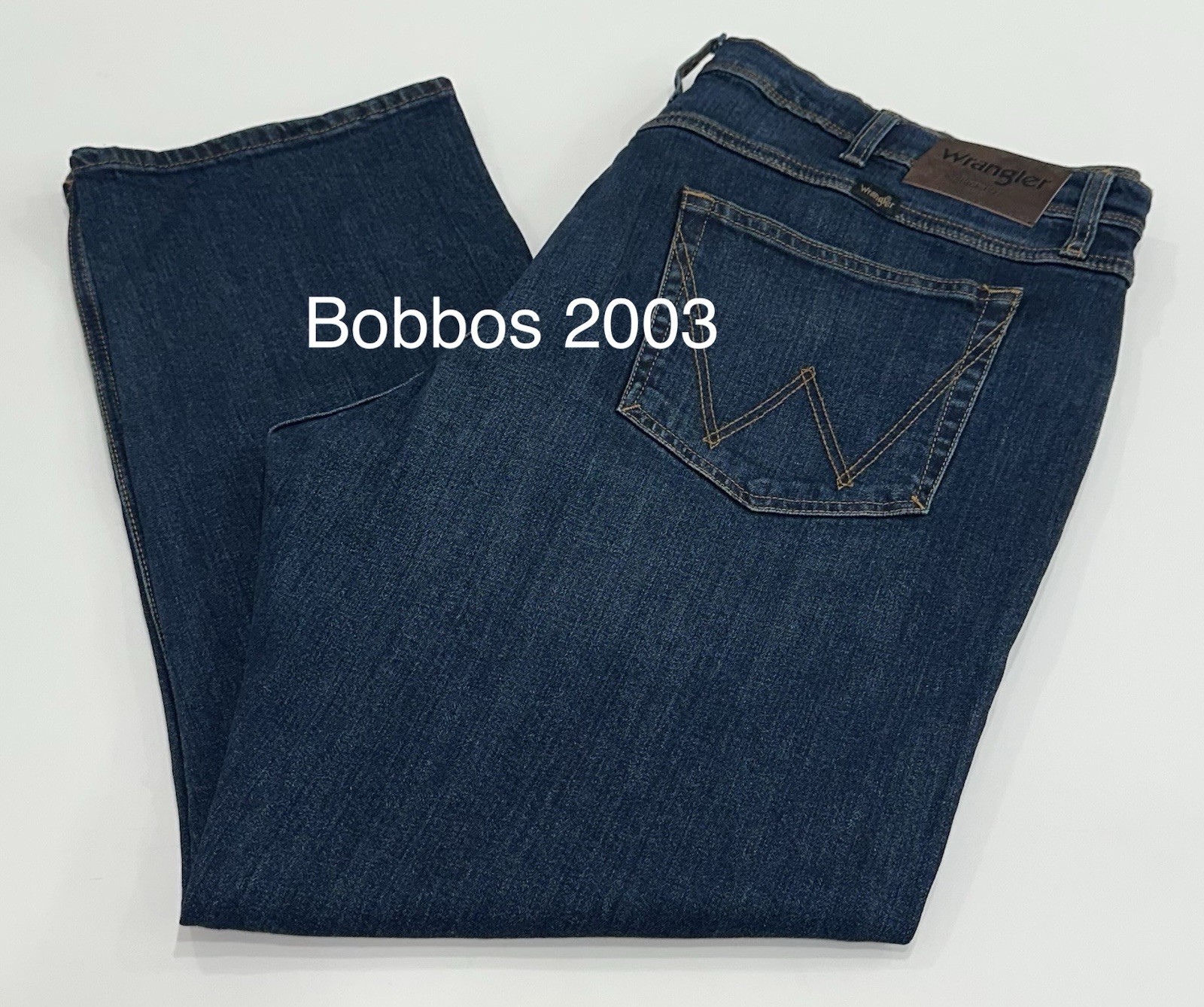 Wrangler Men’s Regular Fit Regular at Seat & Thigh Pants, Blue, Size 38X29