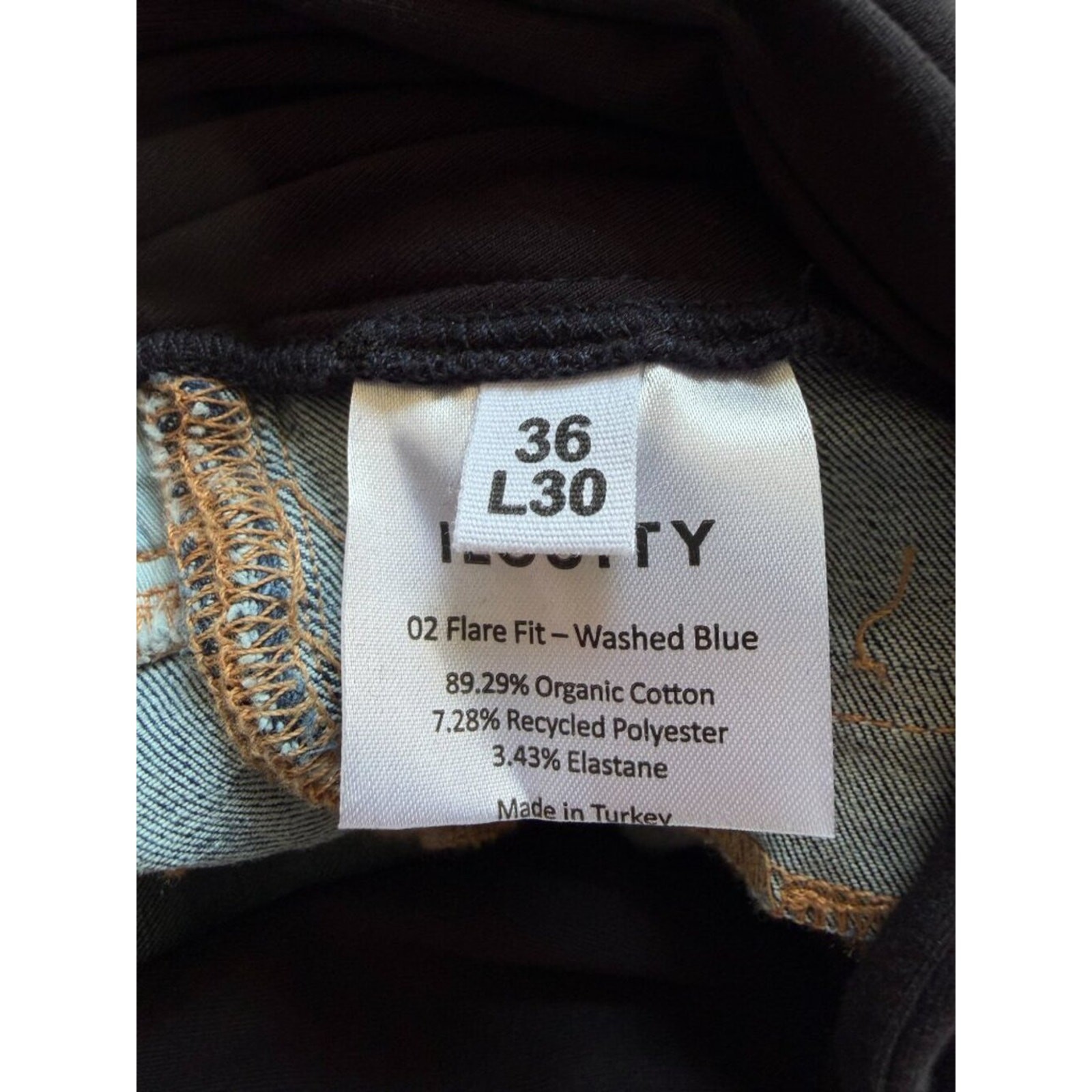 Ilouity Flare Fit Maternity Jeans Washed Blue Size EU 36 US 4 NEW NWT