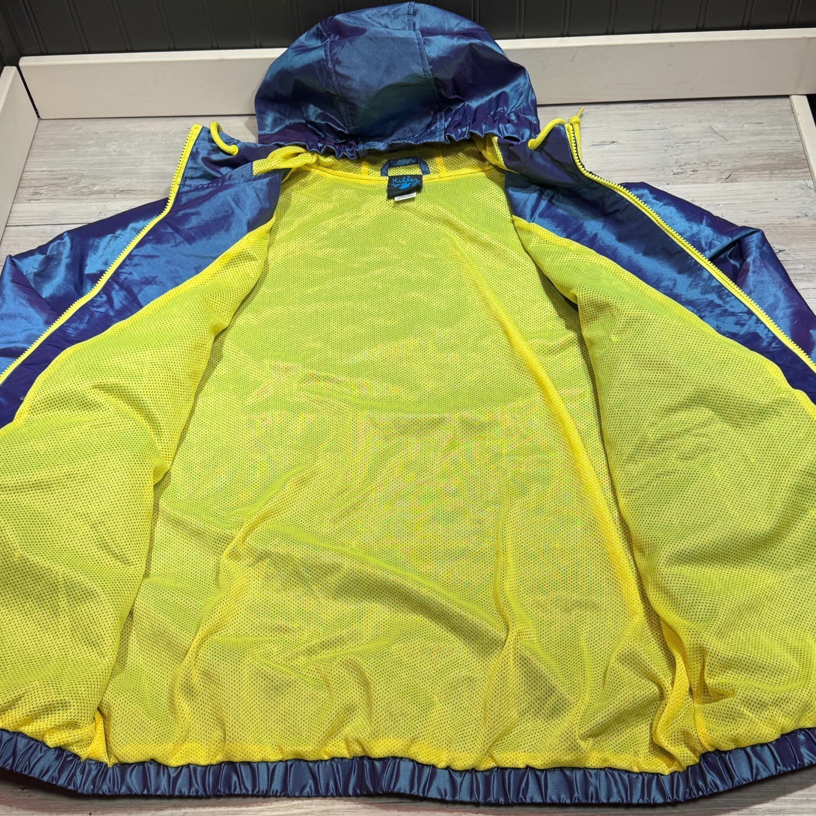 Killer Acid Jacket Mens Large Windbreaker Psychedelic Graphic Print No Bad Trips