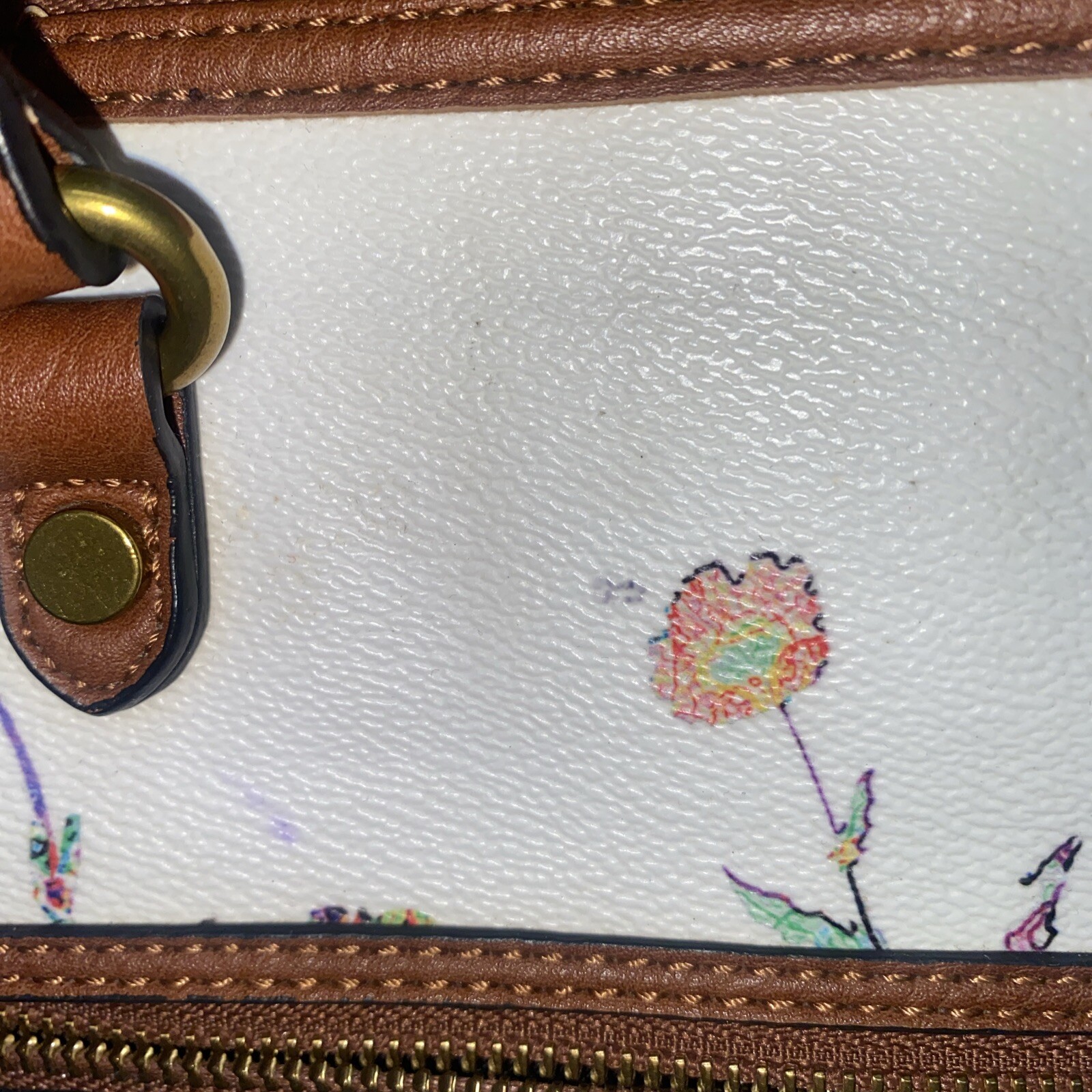Elliott Lucca Floral Aria Bouquet Large Tote Vegan Leather