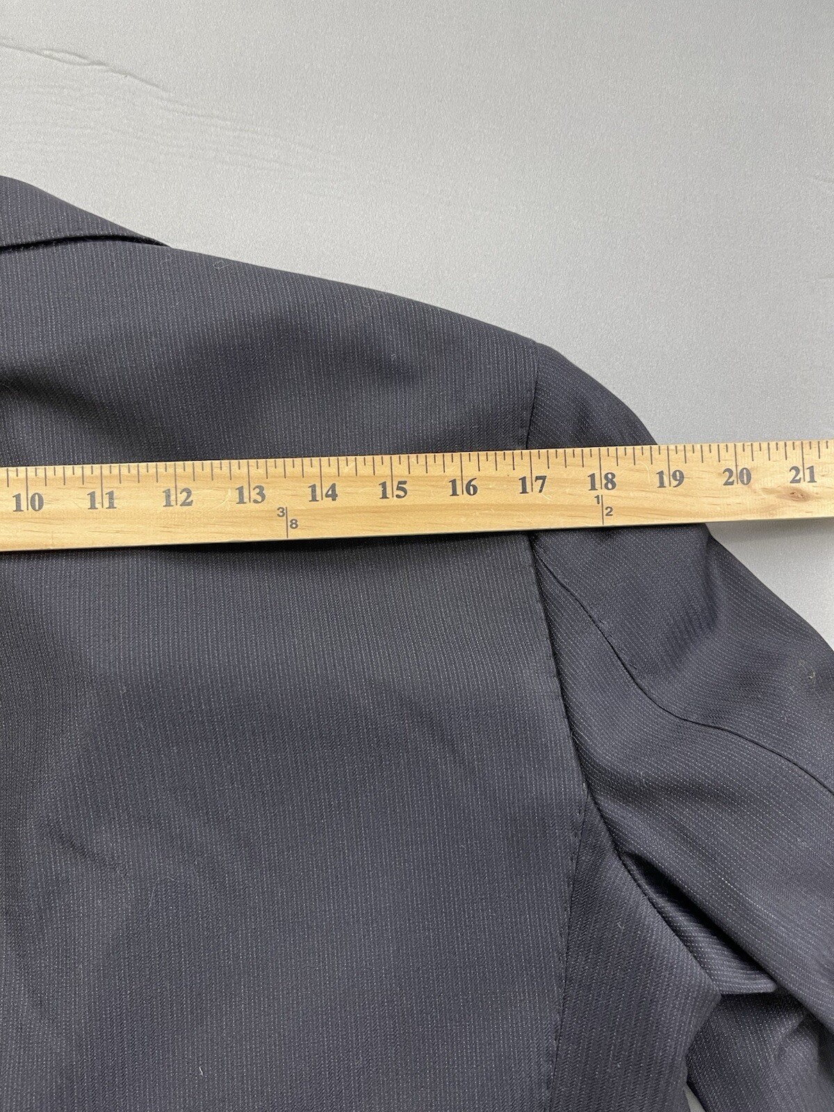 Michael Bastian Mens 38R Wool Blazer Sport Coat Gray Micro Stripe MB116