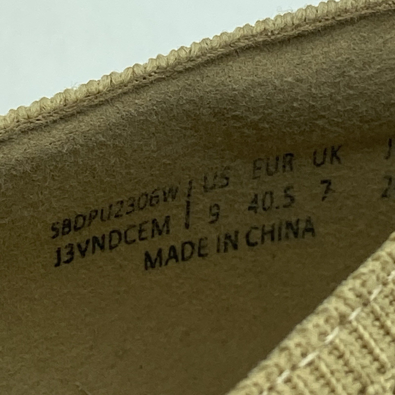 Burudani Womens Beige Ribbed Knit Block Heel Pumps Square Toe Size 9 Tan Shoes