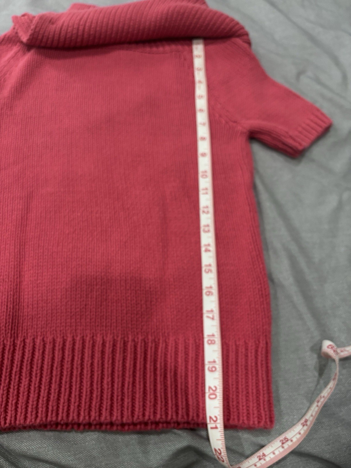 Banana Republic (XS) Magenta/Dark Pink & Loft (S) Peach Knit Sweater Top Bundle