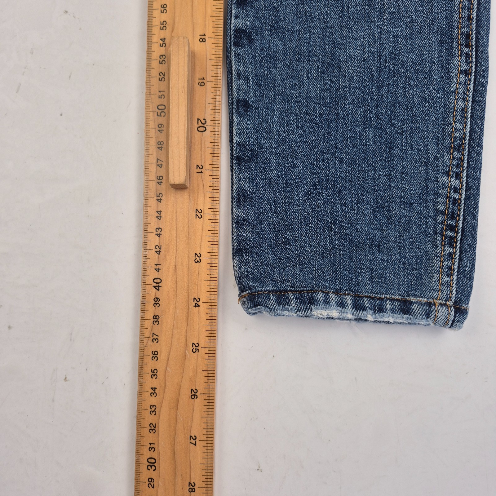 GUESS Jeans 10 W27 L24 Blue Womens Distressed Denim Cotton Blend Logo