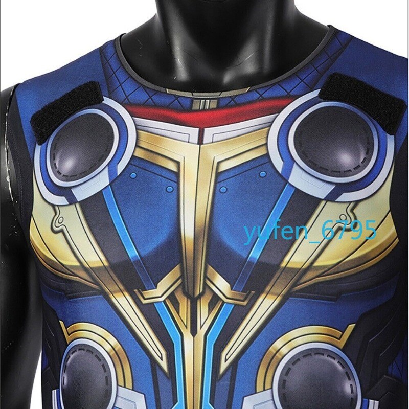 Love and Thunder Thor Adult Cosplay Jumpsuit with Cloak Halloween Costume Suit
