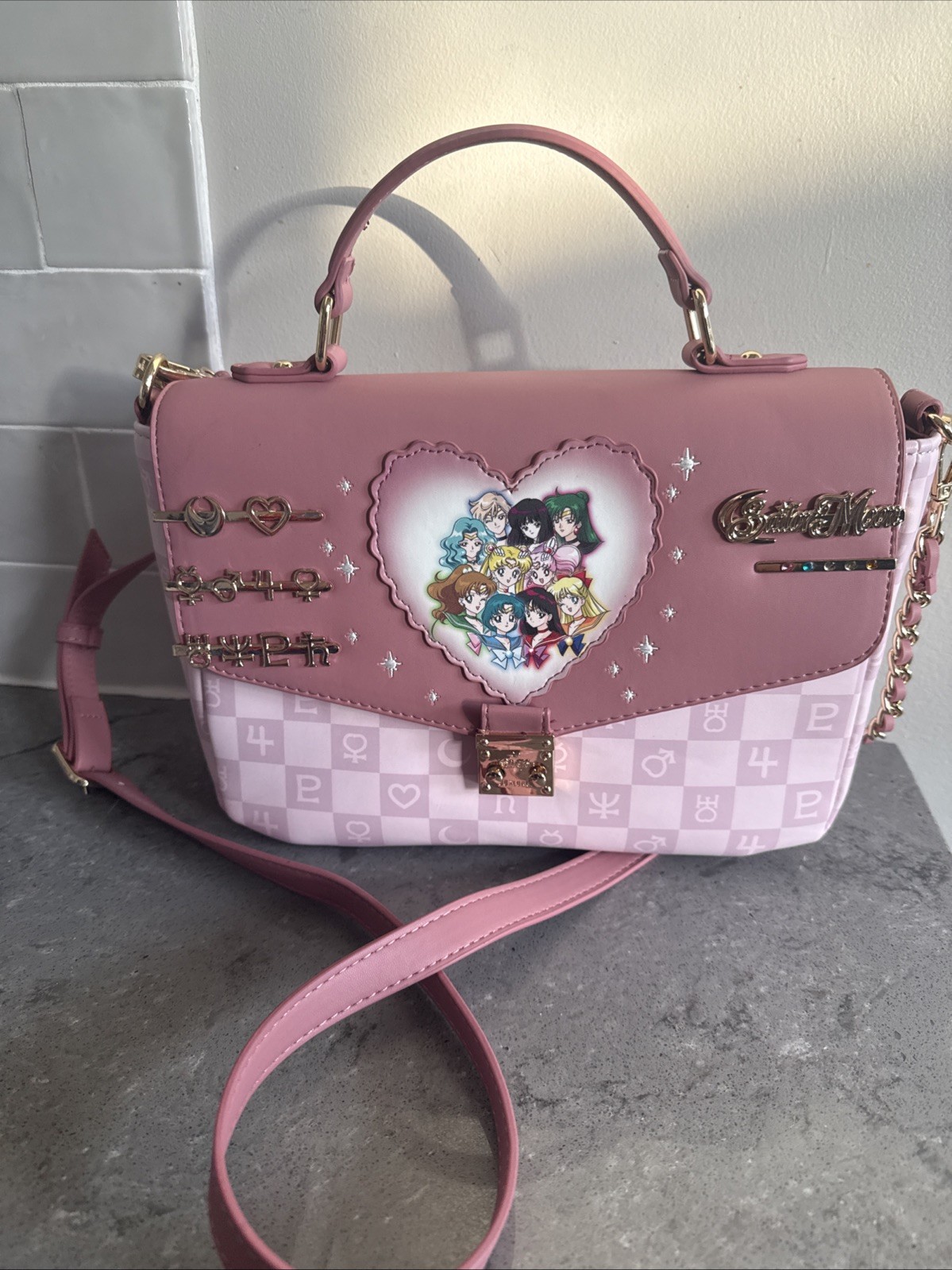 Sailor Moon Box Group Photo Box Lunch Purse Pre-Owned Good Condition