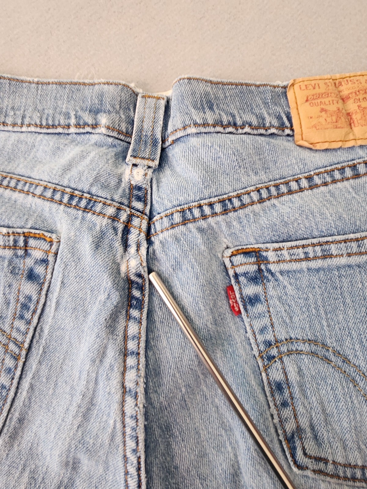 VTG Levi’s Button Fly Slouch Boot Cut Jeans Junior women’s Size 9 Low RIse