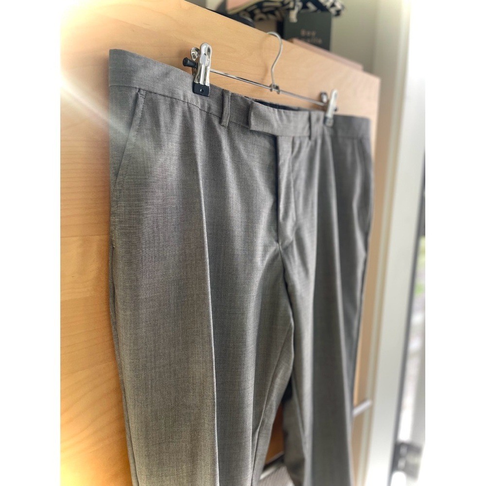 BEN SHERMAN | 36 x 28 | Mohair Light Grey Lightweight Tailored Slacks MSRP$179