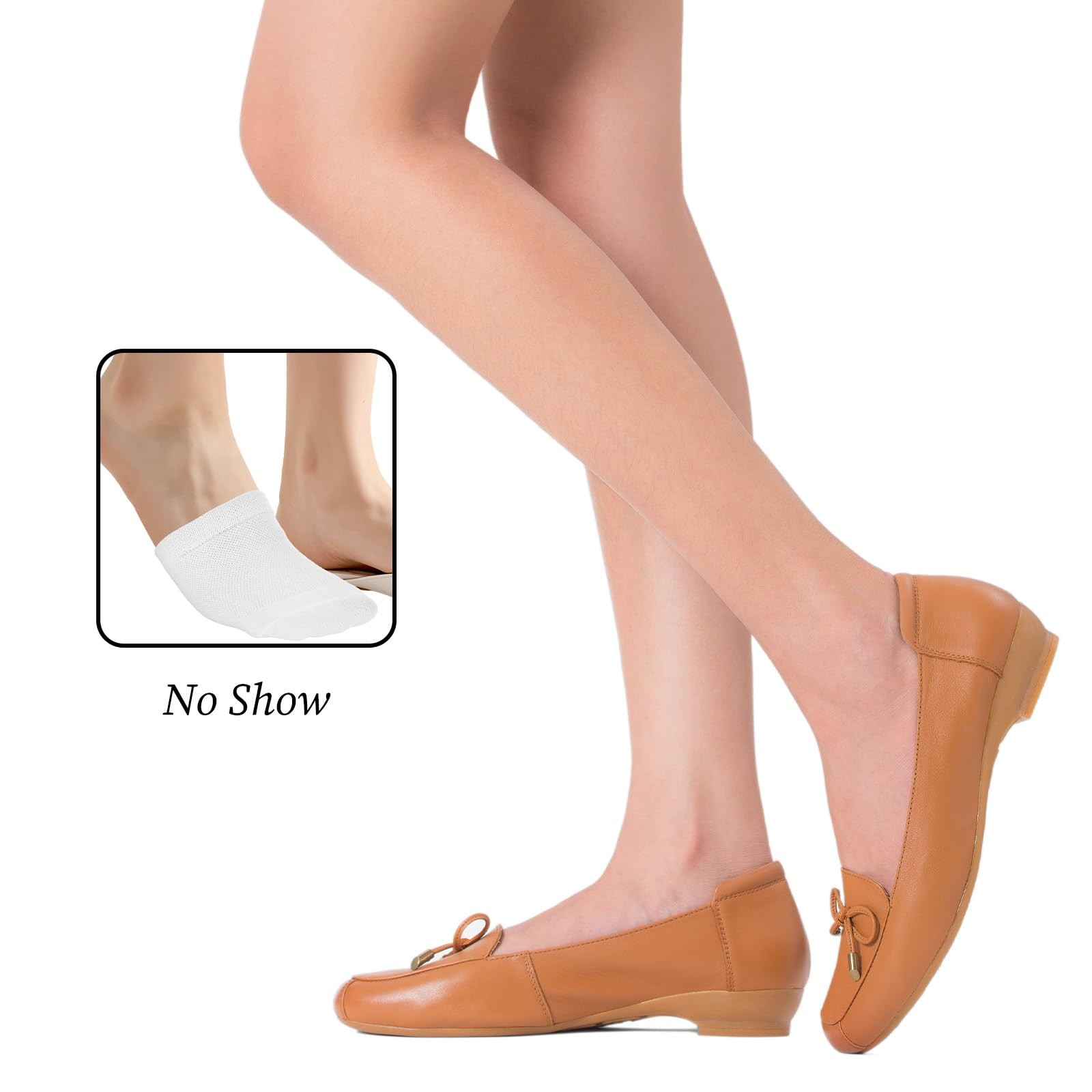 5 Pairs Women’s Toe Socks for Mules Toe Toppers Cover No Show Liner Half Sock…